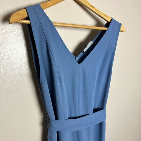 Slate Blue Everlane Sleeveless Wide-Leg Jumpsuit Size 4 EUC - Picture 3 of 7